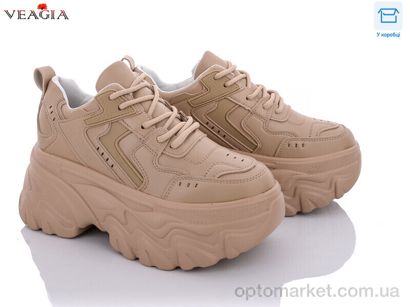 Купить Кросівки жіночі Y76-5 Veagia коричневий, фото 1