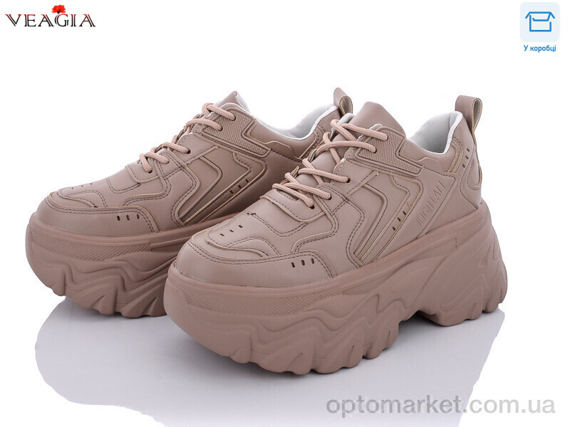 Купить Кросівки жіночі Y76-6 Veagia коричневий, фото 1
