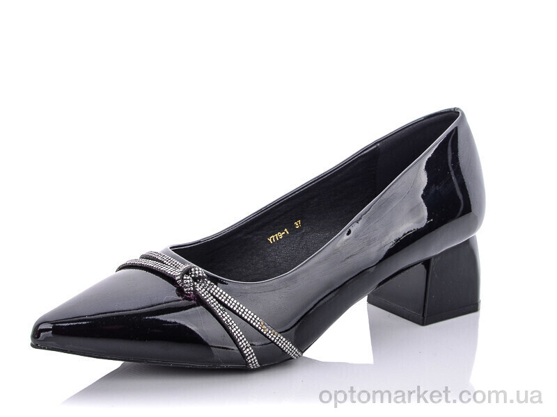 Купить Туфлі жіночі Y779-1 Yimeili чорний, фото 1
