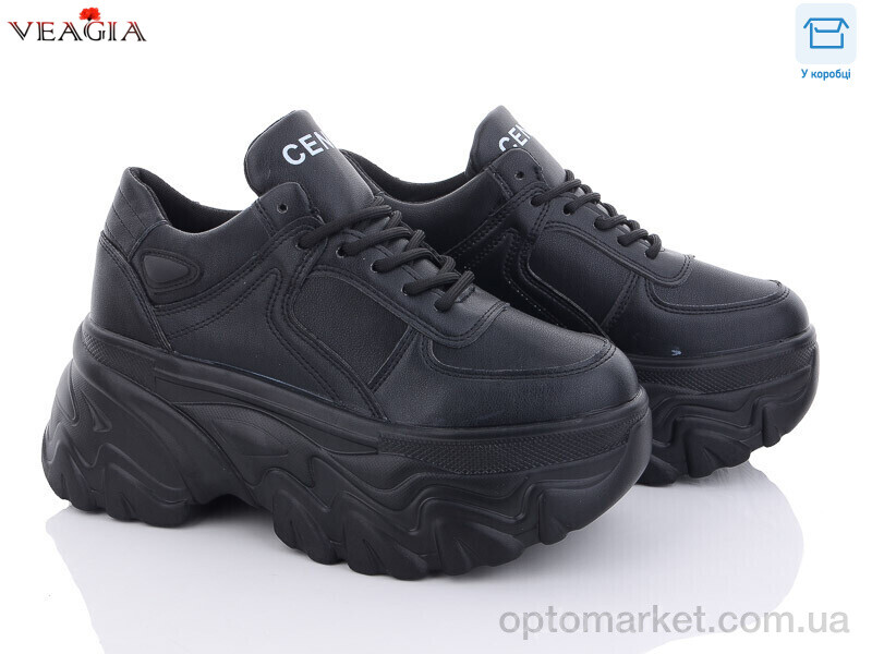 Купить Кросівки жіночі Y78-1 Veagia чорний, фото 1