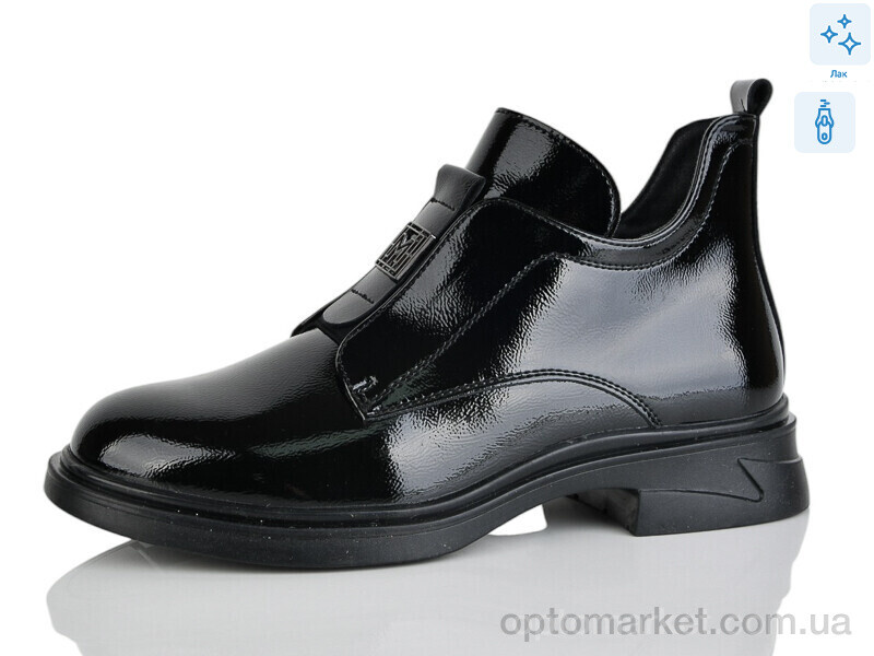 Купить Черевики жіночі Y868-1 Yimeili чорний, фото 1