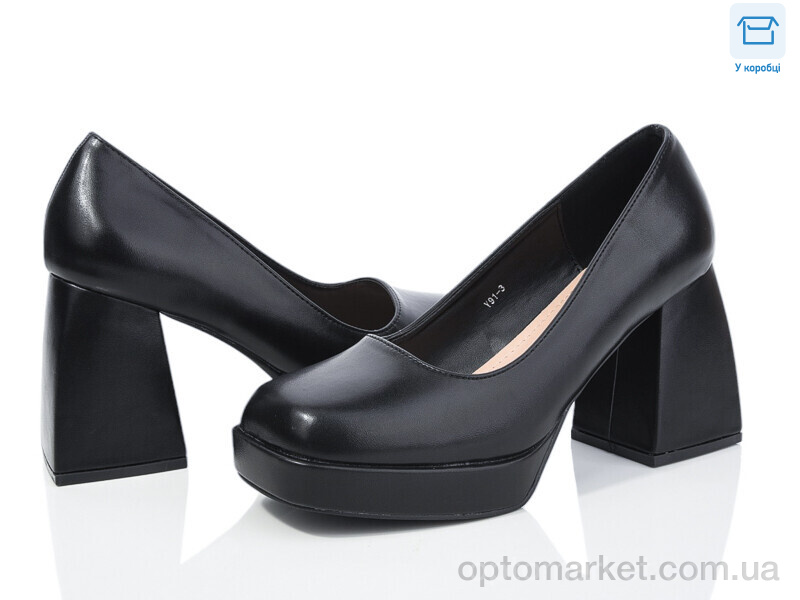 Купить Туфлі жіночі Y91-3 L&M чорний, фото 1