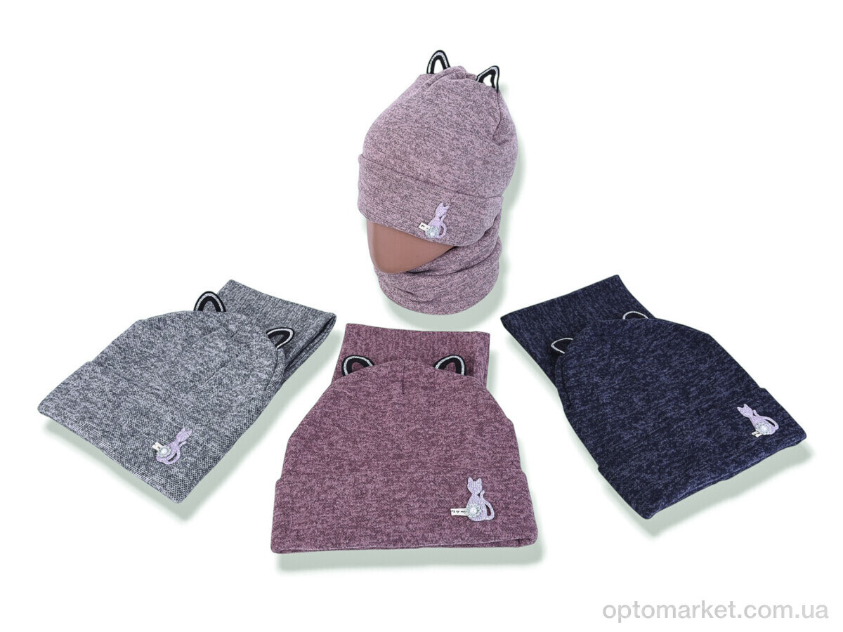 Купить Шапка жіночі Y933-1 (шапка+баф) mix Red Hat мікс, фото 1