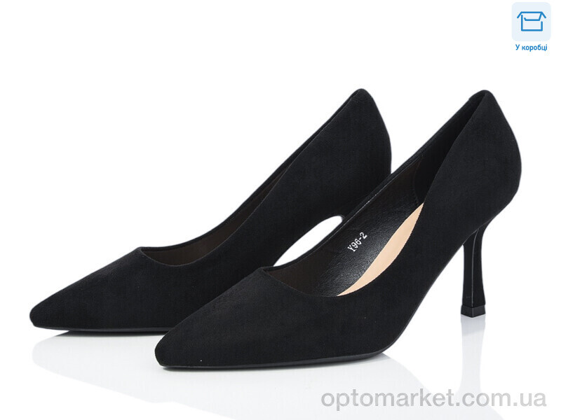 Купить Туфлі жіночі Y96-2 L&M чорний, фото 1