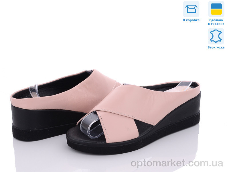Купить Шльопанці жіночі Яна пудра Golden Natali рожевий, фото 1