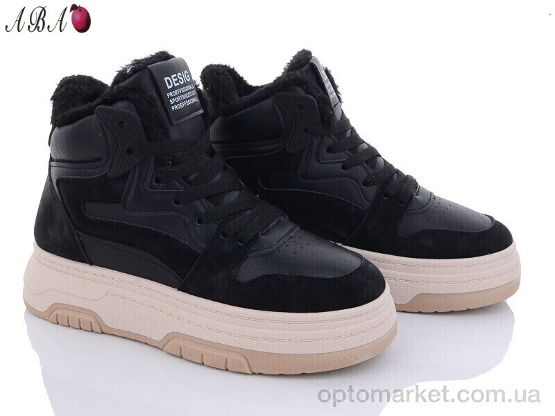 Купить Черевики жіночі YB025-1 Aba чорний, фото 1