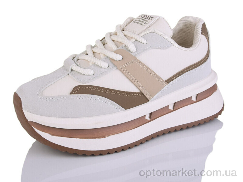 Купить Кросівки жіночі YB050-4 YiYi бежевий, фото 1