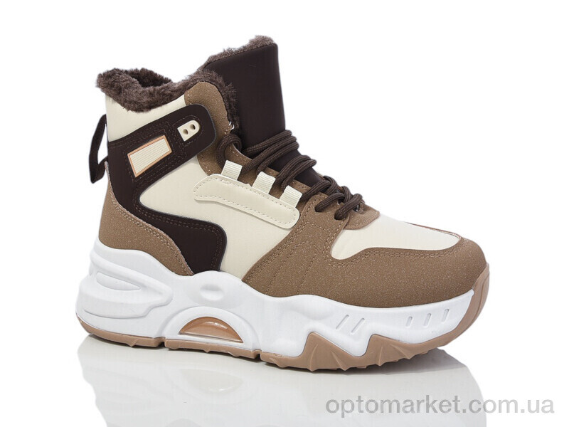 Купить Кросівки жіночі YB058-4 YiYi коричневий, фото 1