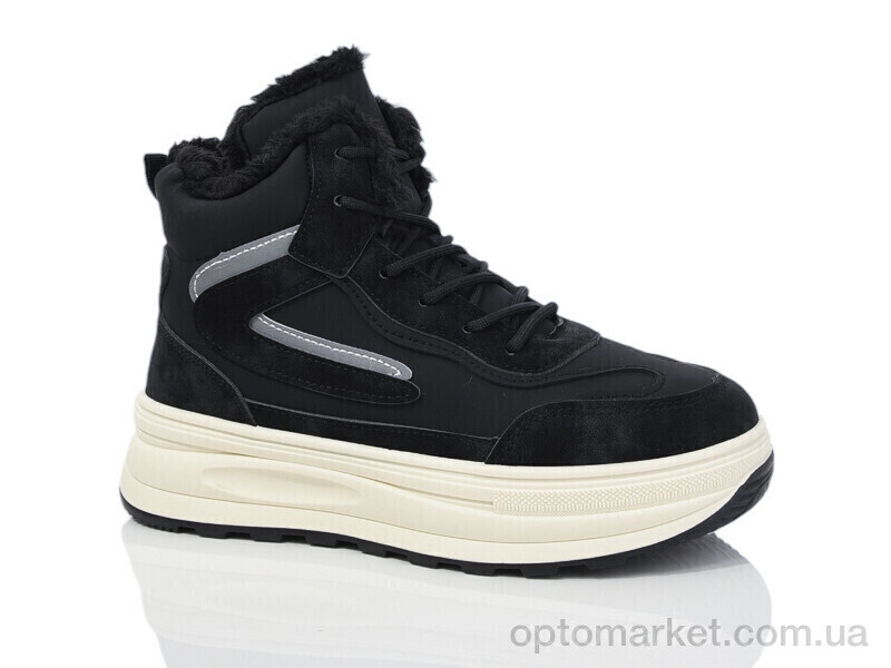 Купить Кросівки жіночі YB064-1 YiYi чорний, фото 1