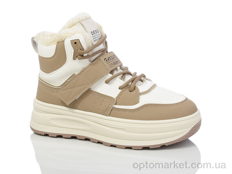 Купить Кросівки жіночі YB066-4 YiYi бежевий, фото 1