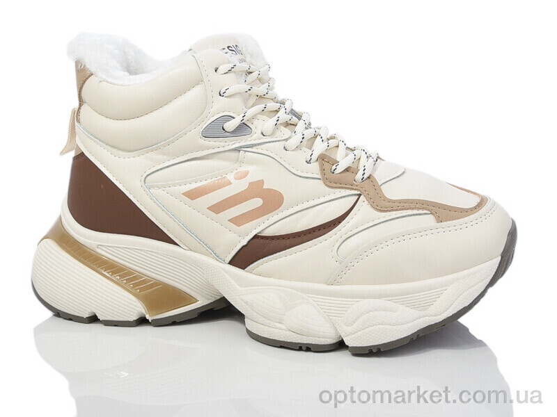 Купить Кросівки жіночі YB072-4 YiYi бежевий, фото 1