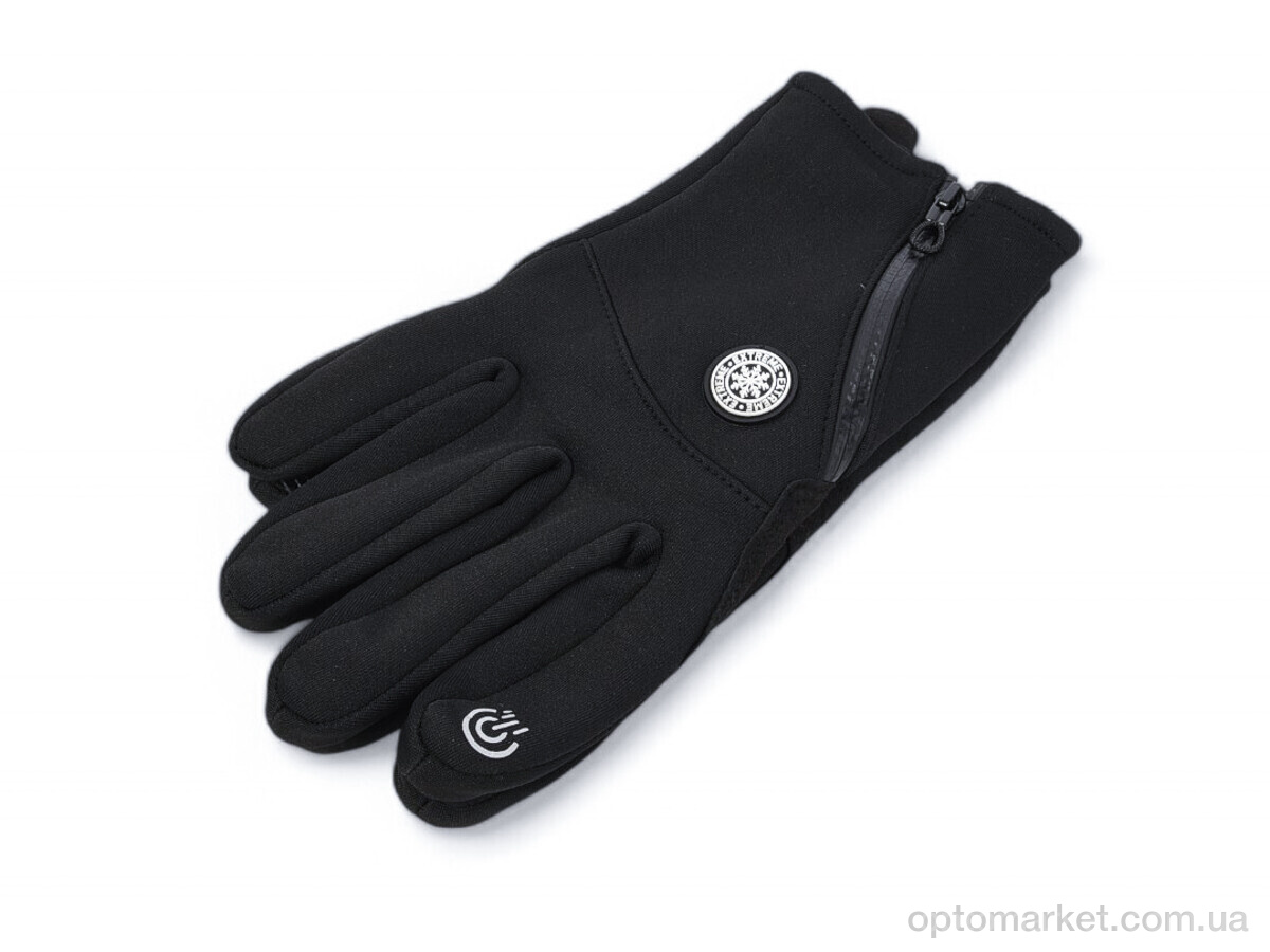 Купить Рукавички чоловічі YD60 black фліс Rubi чорний, фото 1