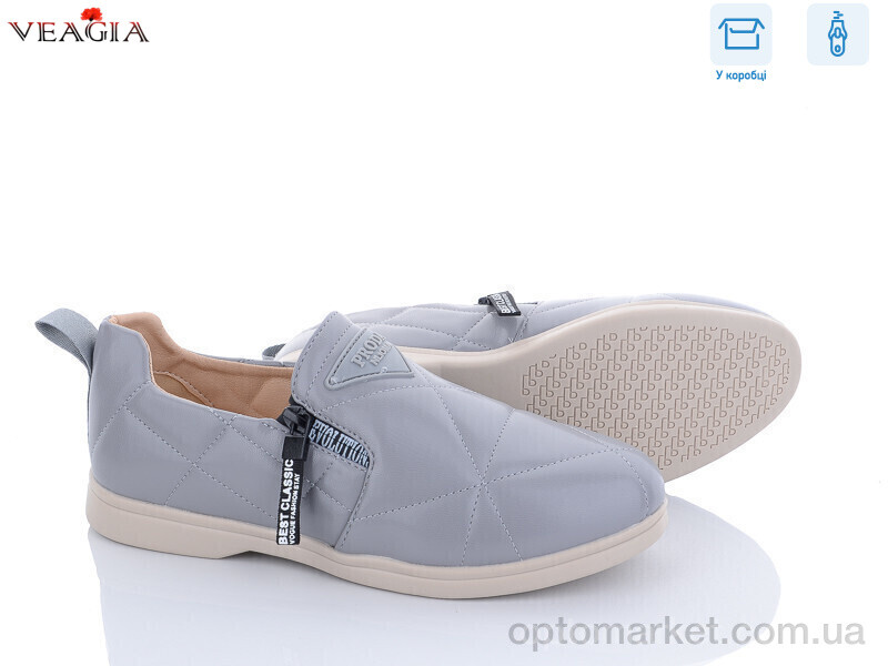 Купить Туфлі жіночі YF171-5 Veagia сірий, фото 1