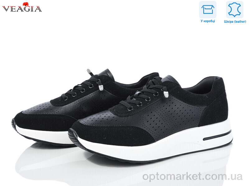 Купить Кросівки жіночі YF5002-1 Veagia чорний, фото 1