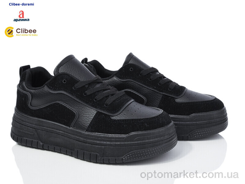 Купить Кросівки жіночі YF587P black Apawwa чорний, фото 1