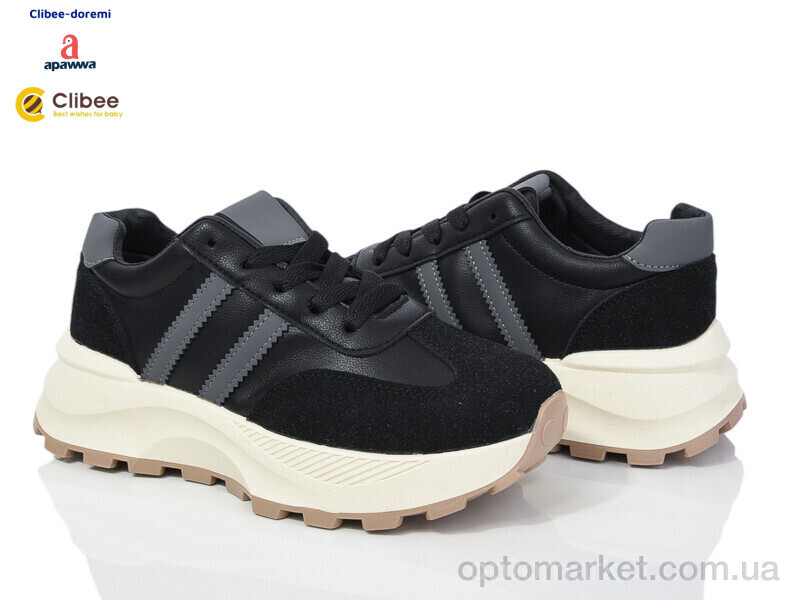 Купить Кросівки жіночі YF598P black Apawwa чорний, фото 1