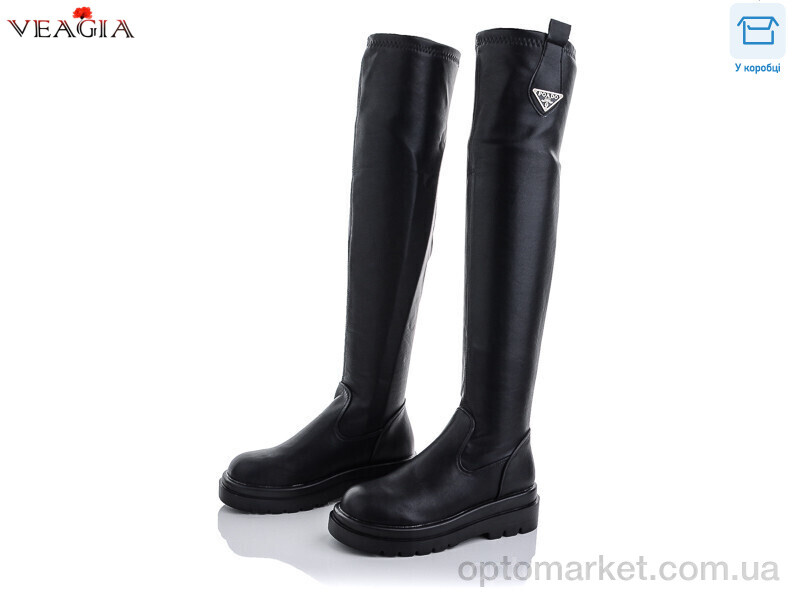 Купить Ботфорти жіночі YG50-1 Veagia чорний, фото 1