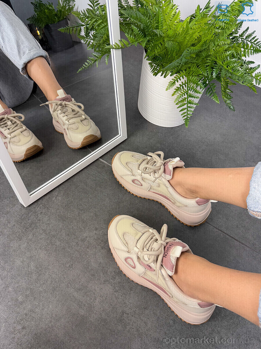 Купить Кросівки жіночі YH25002 purple Camille бежевий, фото 2