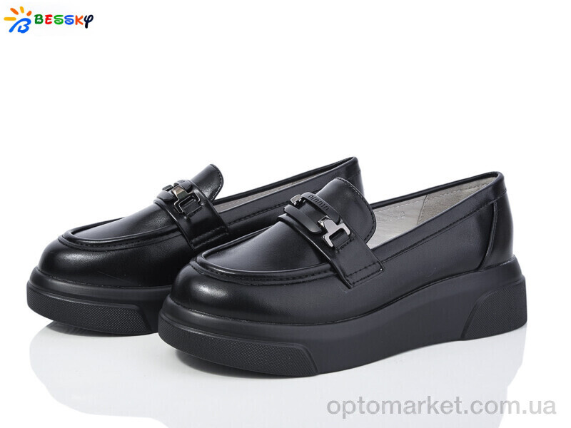 Купить Туфлі дитячі YJ3853-1B Bessky чорний, фото 1