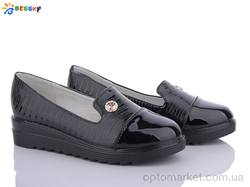 Купить Туфлі дитячі YJ6822-1 Bessky чорний, фото 1