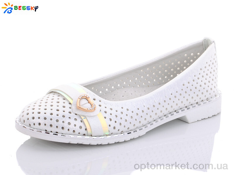 Купить Туфлі дитячі YJ9655-1 Bessky білий, фото 1