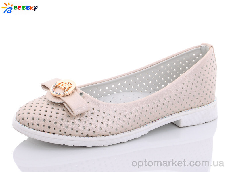 Купить Туфлі дитячі YJ9923-5B Bessky бежевий, фото 1