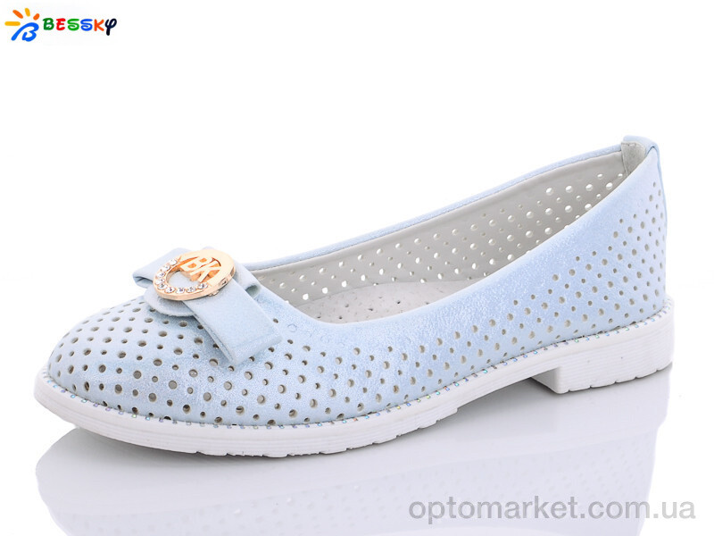 Купить Туфлі дитячі YJ9923-6B Bessky блакитний, фото 1