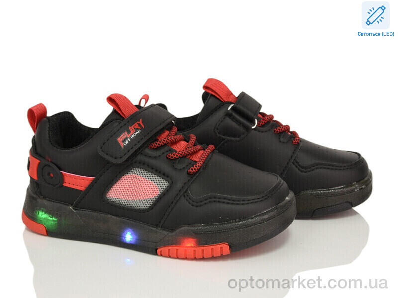 Купить Кросівки дитячі YL1002-6-16 LED Y.Top чорний, фото 1