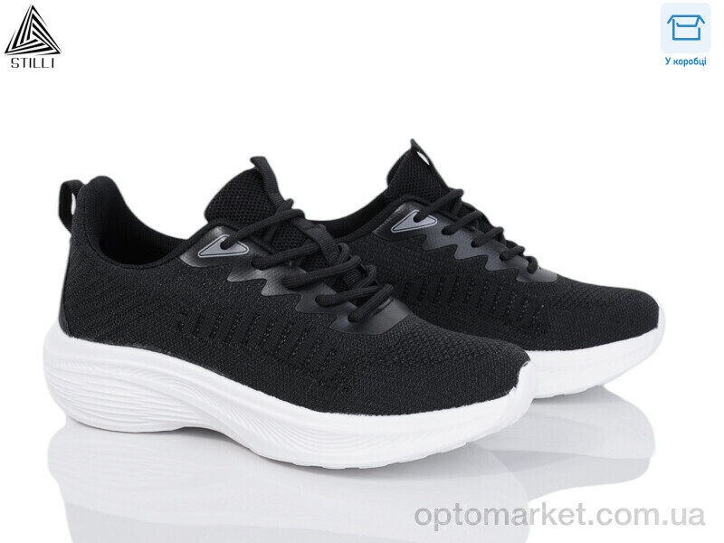 Купить Кросівки жіночі YL80-1 піна Stilli чорний, фото 1