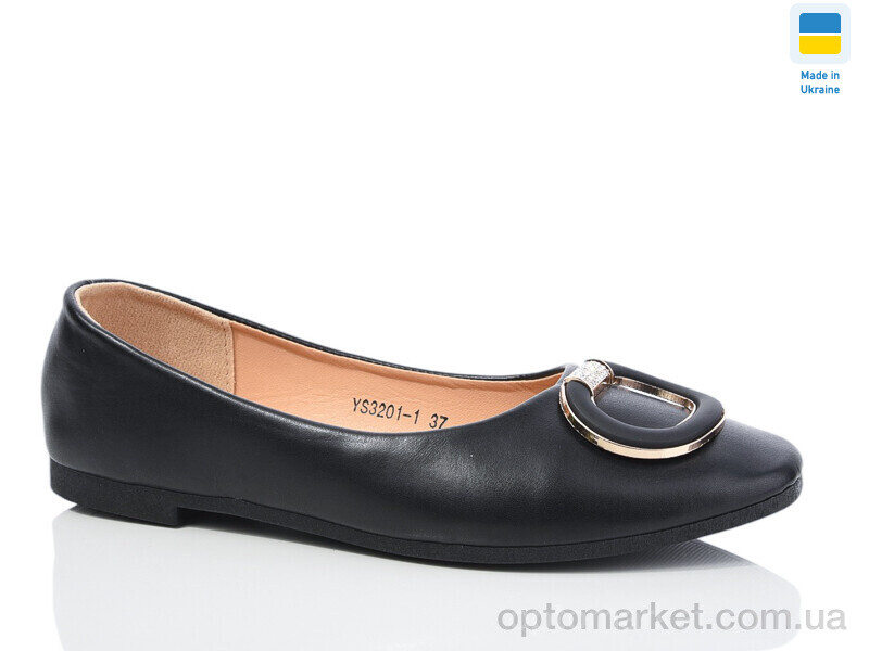 Купить Балетки жіночі YS3201-1 Swin чорний, фото 1