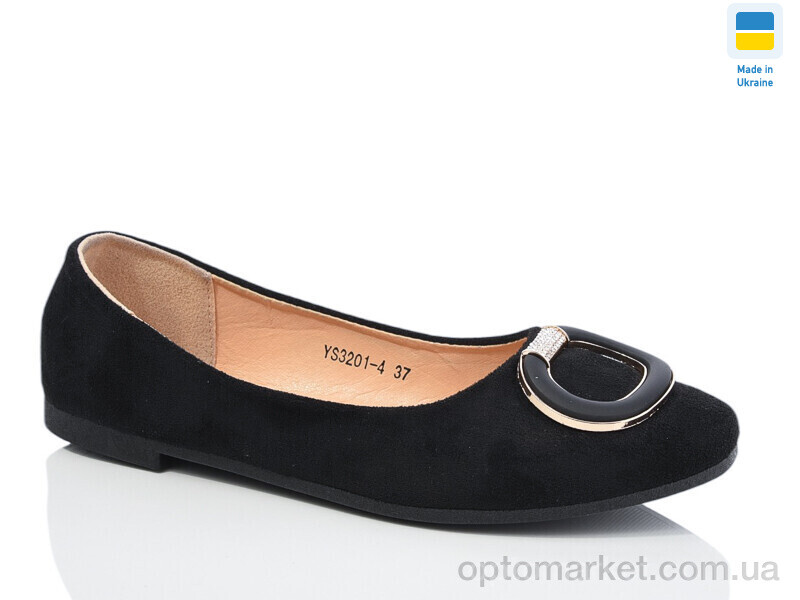 Купить Балетки жіночі YS3201-4 Swin чорний, фото 1