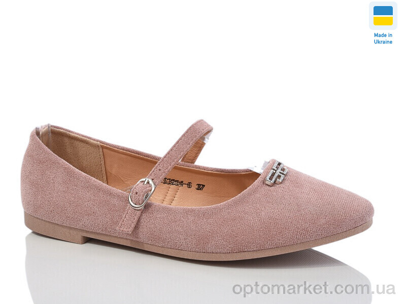 Купить Балетки жіночі YS3204-6 Swin рожевий, фото 1