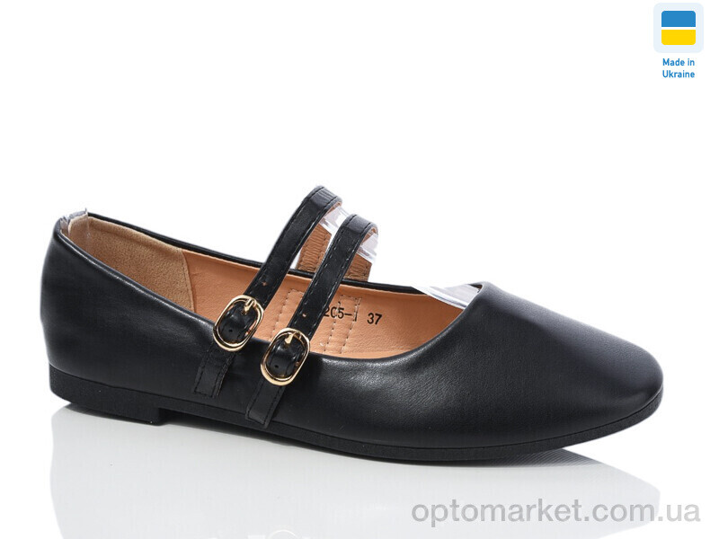 Купить Балетки жіночі YS3205-1 Swin чорний, фото 1