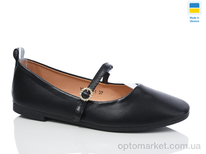 Купить Балетки жіночі YS3206-1 Swin чорний, фото 1