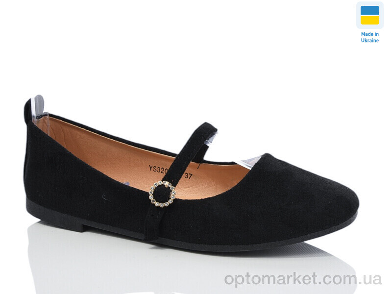 Купить Балетки жіночі YS3206-4 Swin чорний, фото 1