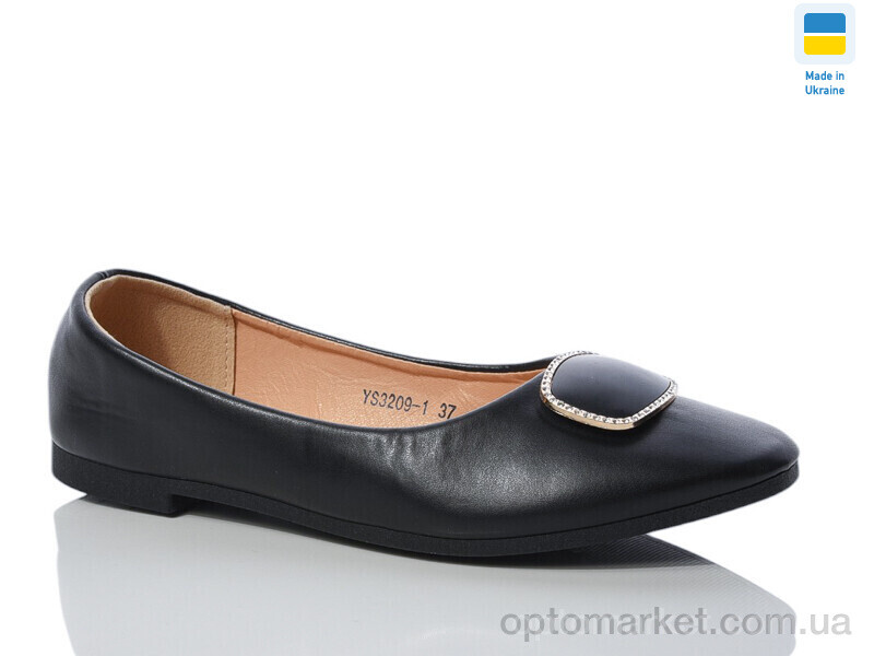 Купить Балетки жіночі YS3209-1 Swin чорний, фото 1