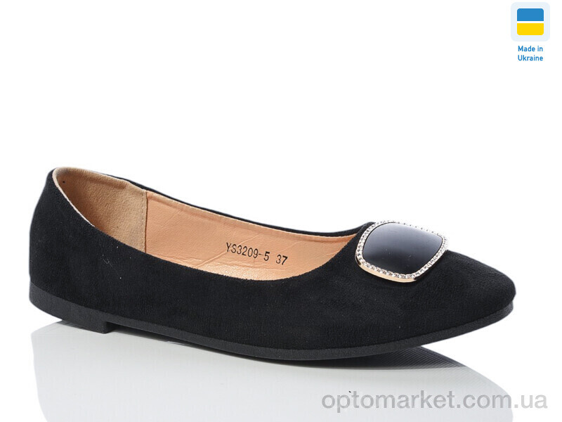 Купить Балетки жіночі YS3209-5 Swin чорний, фото 1