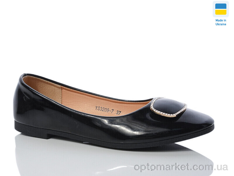 Купить Балетки жіночі YS3209-7 Swin чорний, фото 1