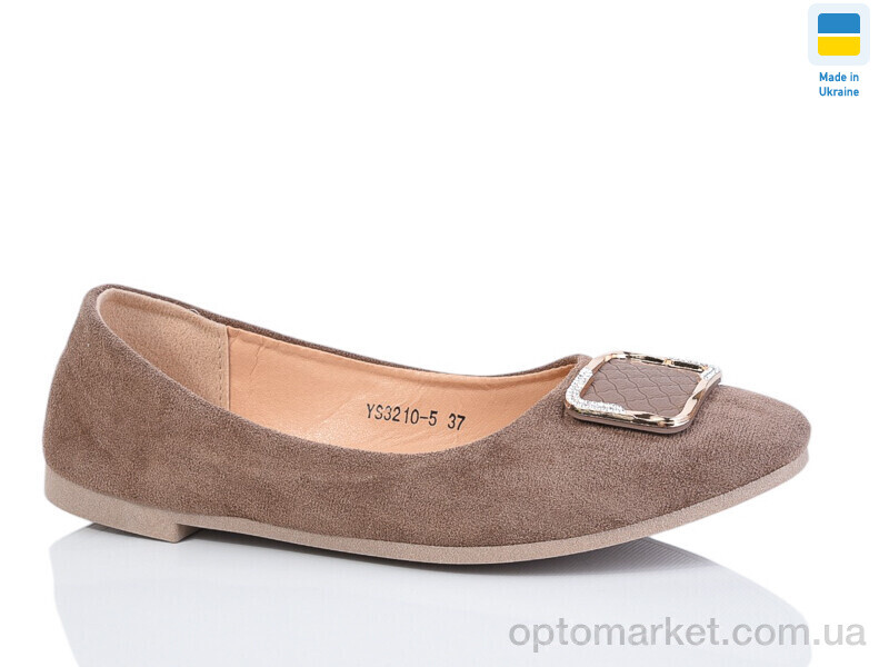 Купить Балетки жіночі YS3210-5 Swin коричневий, фото 1