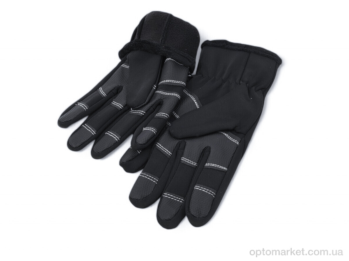 Купить Рукавички чоловічі YSD002 фліс black Rubi чорний, фото 2