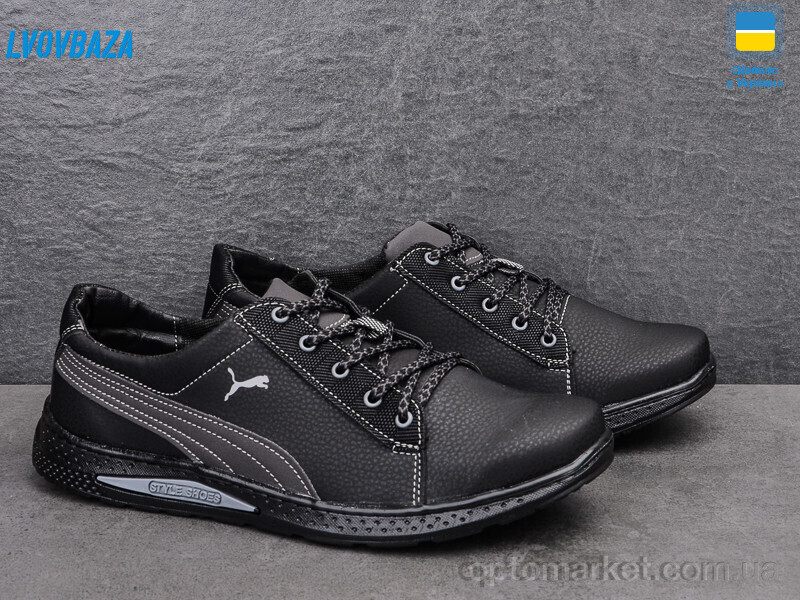 Купить Кросівки чоловічі Yulius 59-3 Yulius чорний, фото 3