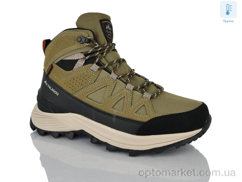 Купить Черевики чоловічі YWN2311-3 термо Yalasou хакі, фото 1