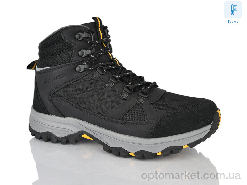 Купить Черевики чоловічі YWN2313-1 термо Yalasou чорний, фото 1