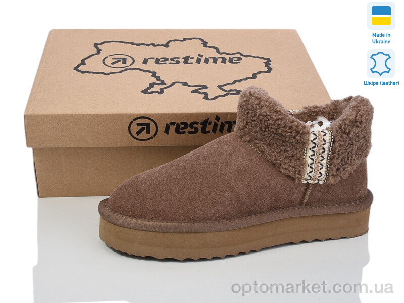 Купить Уги жіночі YWZ24450 capuccino Restime коричневий, фото 1
