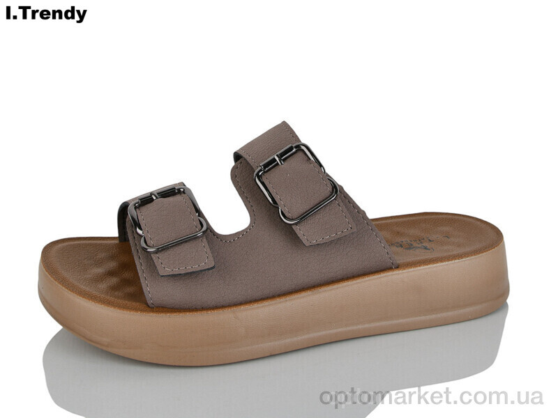 Купить Шльопанці жіночі YZ101-5 Trendy коричневий, фото 1