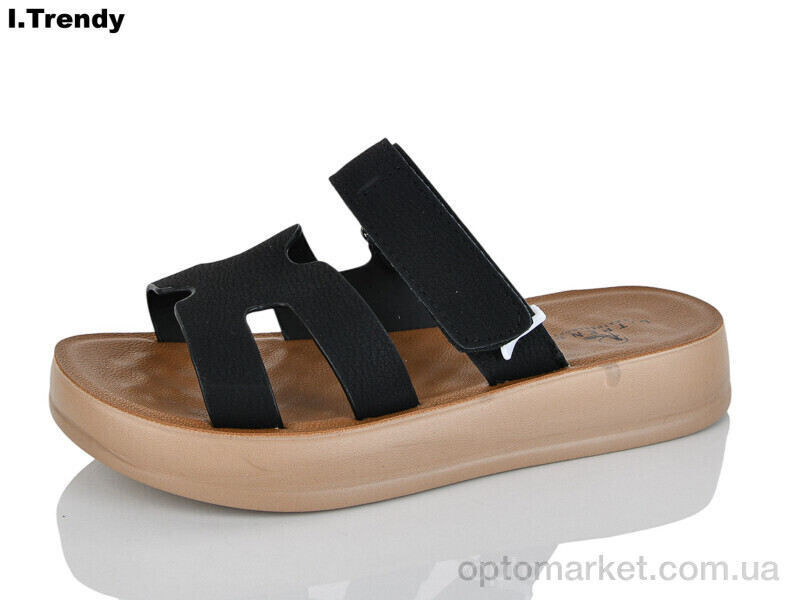 Купить Шльопанці жіночі YZ105-1 Trendy чорний, фото 1