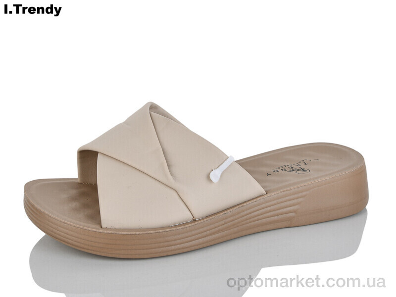 Купить Шльопанці жіночі YZ107-2 Trendy бежевий, фото 1