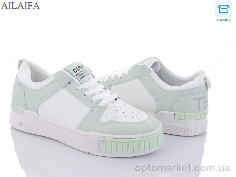 Купить Кросівки жіночі Z02-6 white-green Aelida зелений, фото 1