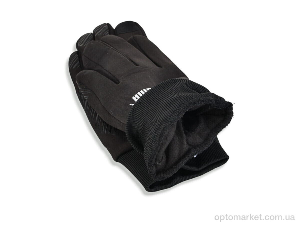 Купить Рукавички чоловічі Z13-06 black P.ma чорний, фото 3