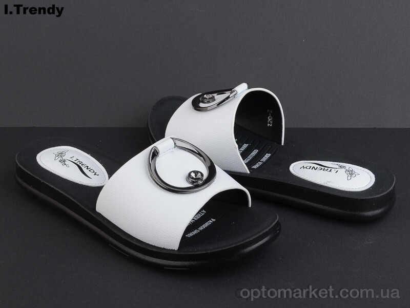 Купить Шльопанці жіночі Z20-2 Trendy білий, фото 2